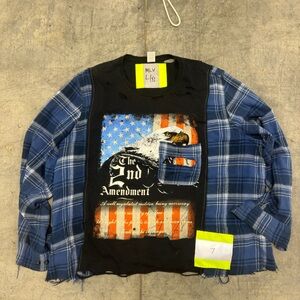 Reworked T-shirt/flannel long sleeve